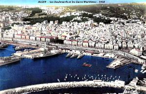 Alger - Boulevards et Gares Maritimes - 1958